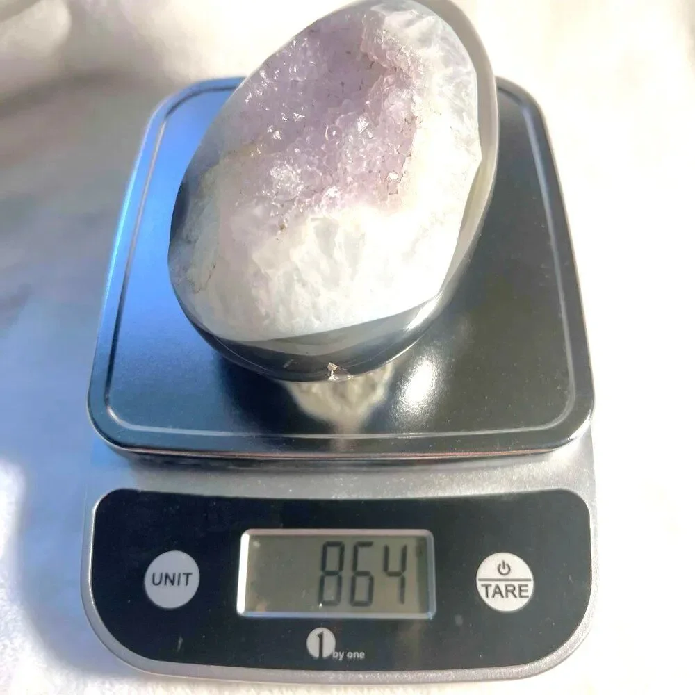 Amethyst Geode Crystal Egg